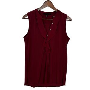 White House Black Market Red Sleeveless Tank Top Women's Small Career Work